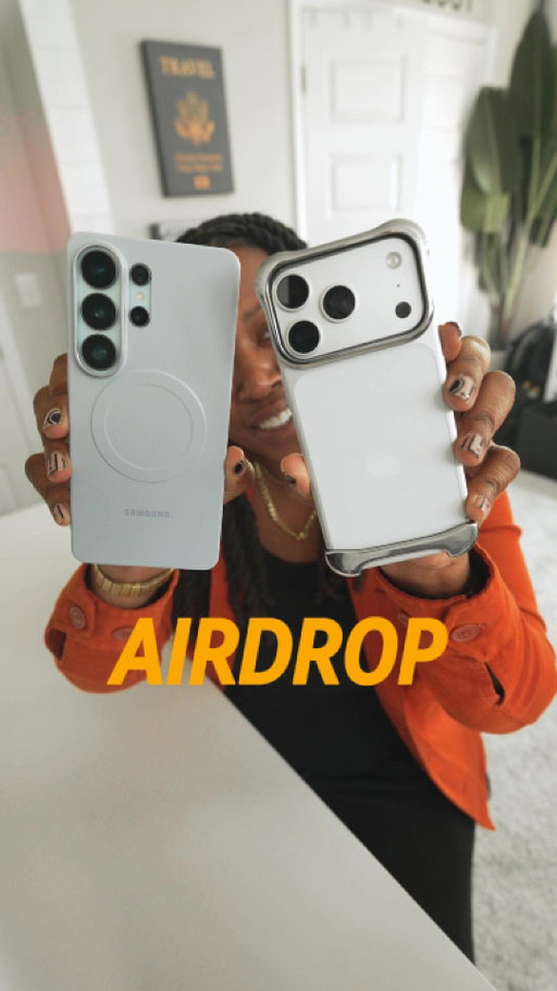 Samsung can now officially AirDrop to iPhones… at least on the S26 Ultra for now. Maybe the others will join in time… but STILL, this is something I’ve been waiting for. 

We can now send AND receive photos and videos between the #Galaxy S26 Ultra and iPhone or #Mac with faster transfers and better quality… finally giving us that #AirDrop type of experience. Bullet breakdown of more details below:

- cross platform friendly so moving files between #Android and #Apple is way easier now
- faster transfers much closer AirDrop speeds, especially for large videos (or lots of pictures sent at once)
- better quality, no more compressed, fuzzy photos or videos
- no extra apps needed!
- more seamless workflow so switching between devices feels smoother
- cleaner sharing experience without links or uploads