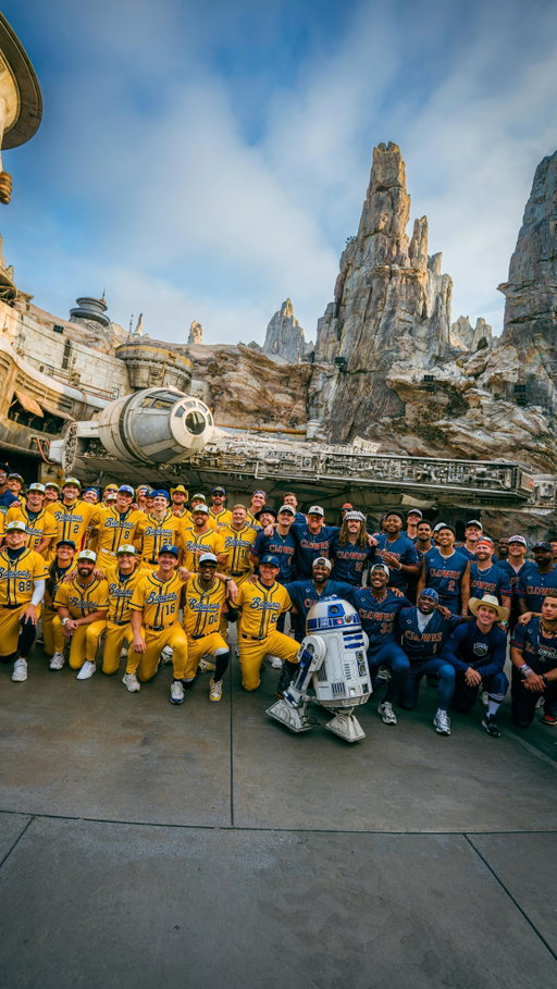 the Force is strong with him.

See The Mandalorian and Grogu only in theaters and IMAX May 22. and watch the @thesavbananas take on the @theindianapolisclowns on March 28 at 7PM PT/10PM ET only on Disney+ and ESPN Unlimited.