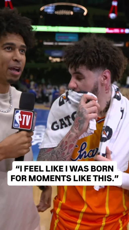 LaMelo Ball sounds off after the @hornets capture their fifth-straight win!
