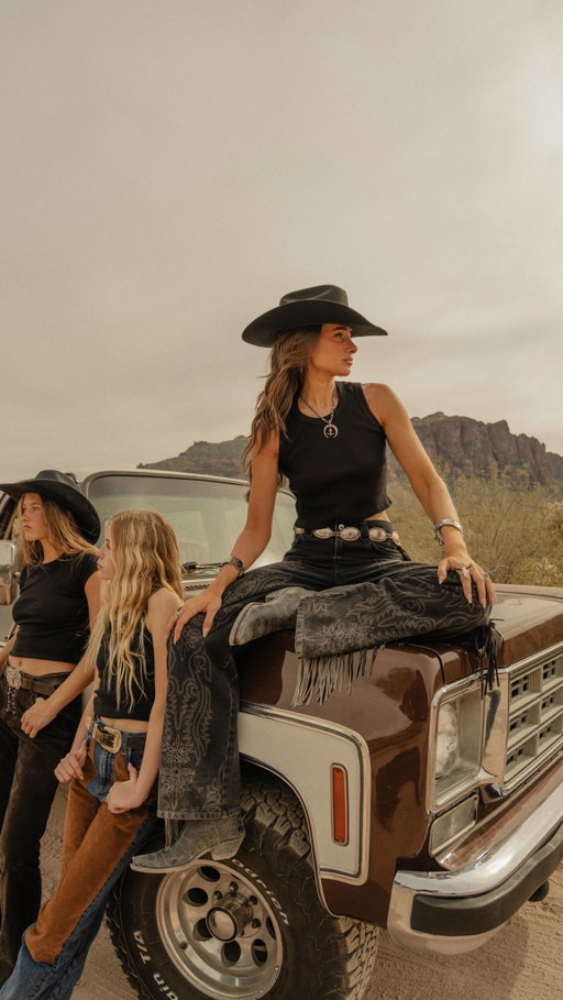 WEWOREWHAT FOR JOE’S: A Living My Own Western Production. A modern take on Western classics. Designed with @joesjeans for festival season…and everything beyond. Denim that takes you everywhere. Effortless, lived-in, and just a little undone. Available 04.01.

Director: @_benchristensen 
Collection: @shopweworewhat & @joesjeans
Styling: @danixmichelle
Starring: @weworewhat
Featuring: @milochristensen_, @becca.stratford @jjkrauser
Choreography: @taylortsvyetkov_choreo
