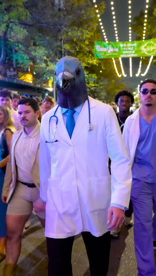 You know things are serious when pigeon doctor is heading to clock in for the night shift… #pigeon #tuff #doctor #aura #fortlauderdale