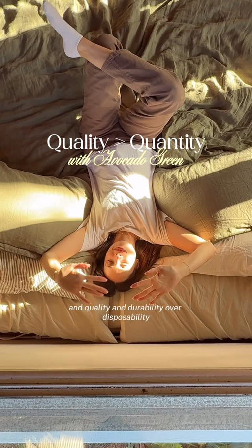 buying less & investing in better ✨ @avocado.green 

my Avocado Green Mattress has been my most used product in my house for over the past 5 years, which is why I knew that investing in a mattress early made with real, durable, and high-quality materials would be the best choice for me and my nightly sleep year after year. 

Their mattresses are made with GOLS-certified organic latex, GOTS-certified organic cotton and wool, and are MADE SAFE certified non-toxic 🌿 truly the only mattress I trust for my home! 

#avocadopartner #sustainablehome #nontoxichome #organicmattress