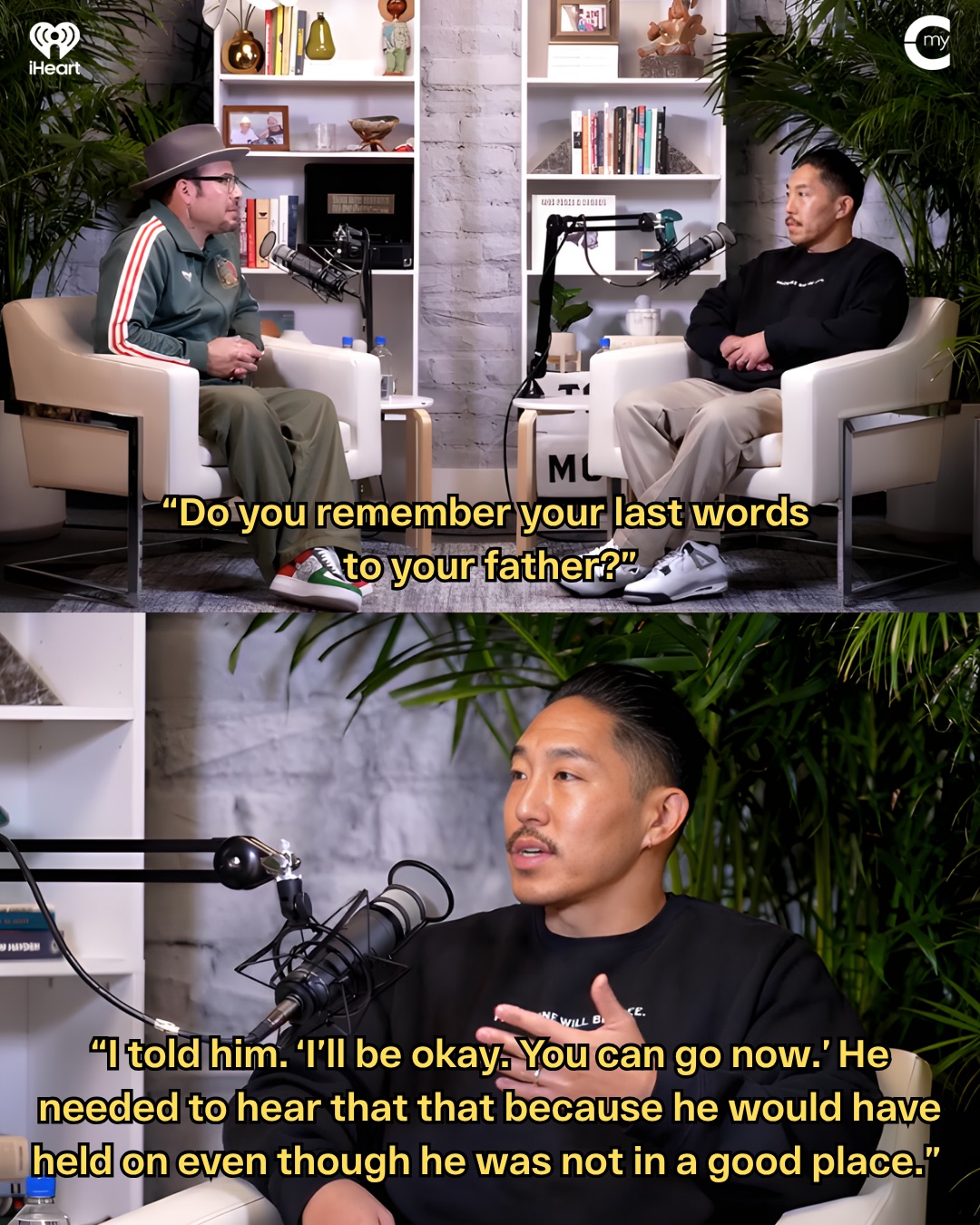 Tad Nakamura shares the final words he spoke to his father.

His mother pulled him aside and said, “You can’t tell him to keep holding on. He’ll do anything for you... even live longer than he wants to.”

So in their last conversation, Tad told him, “It’ll be okay. You can go now.” It was an act of love. An act of release. A son recognizing how much his father was still holding on, for him, and for his family.

Listen to Episode 20 on the iHeartRadio App, Apple Podcasts, or wherever you get your podcasts.

#sacredlessons #mycultura #iheartmedia #tadnakamura #menshealing