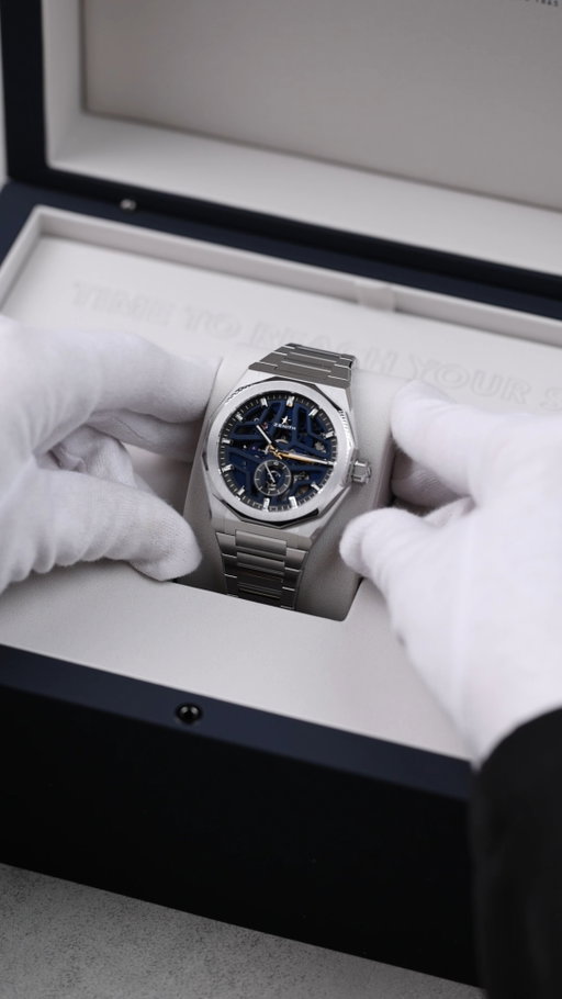 Meet the Zenith DEFY Skyline Skeleton 💙

41mm steel octagonal case, striking blue open dial, and powered by the El Primero 3620 SK high-frequency automatic manufacture skeleton movement with the very first 1/10th of a second indicator.

Available now at GemOro. Visit us in-store to experience it in person and make it yours. ✨

#GemOro #zenithelprimero #zenithwatches
