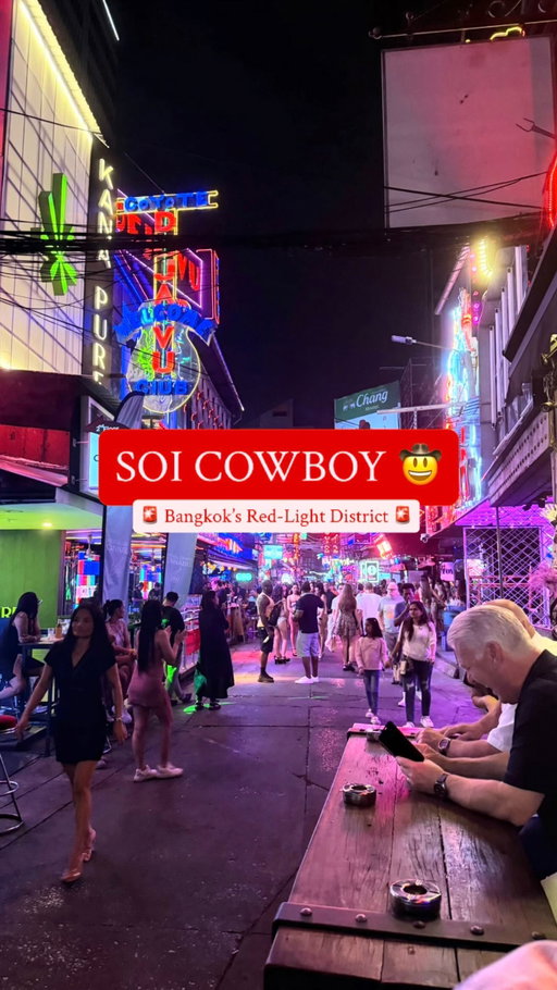 Saddle up! 🤠 We are going for a stroll down Soi Cowboy! 

📍Bangkok, Thailand