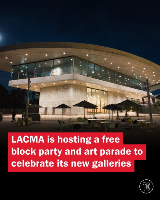 Los Angeles is a parade city—whether of the Rose, Pride, Golden Dragon or Hollywood Christmas variety, there’s a major procession somewhere across the county almost every month. The latest entry? The Art Parade.

To celebrate the debut of the David Geffen Galleries, the soon-to-open single-building replacement for LACMA’s eastern campus, the Miracle Mile museum will host a block party with free museum admission on Saturday, June 20, as well as a parade of mobile art installations and performances to cap off the day.

Tap the link in our bio for more details.