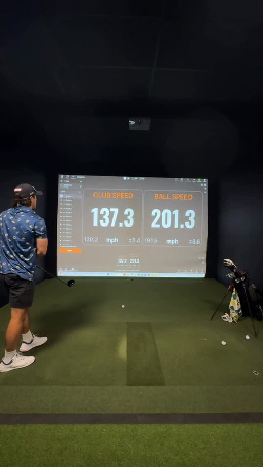 New PR for clubhead speed with my gamer! This is why I train as hard as I do.  Will you ever see me swinging like this on the course? probably not, but now swinging 85% is faster and more controlled. Thanks @titleist