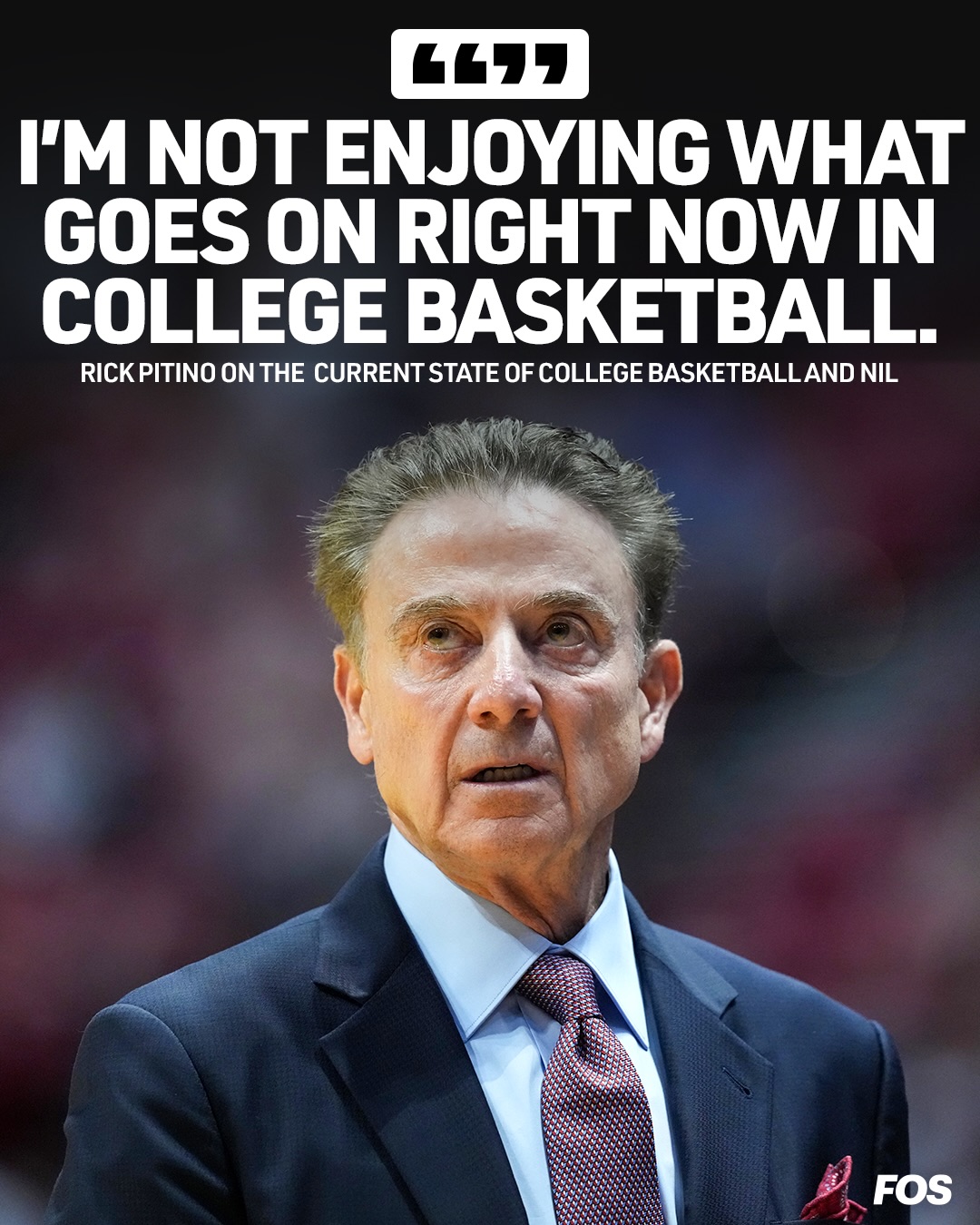 Rick Pitino expressed his concerns with the current state of college basketball and the negative impact NIL is having on it.

(🎥 via @pardonmytake)
