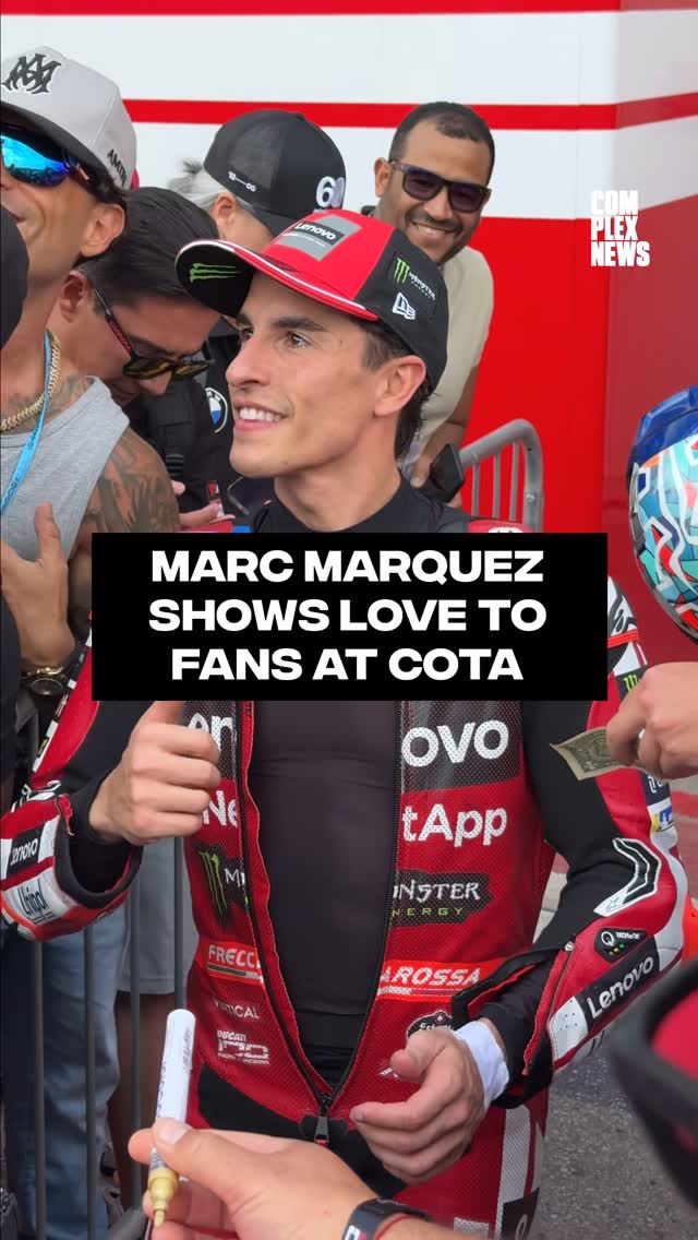 Ducati Corse’s Marc Márquez shows love to fans at COTA ahead of Sunday’s Grand Prix 🏁🏍️