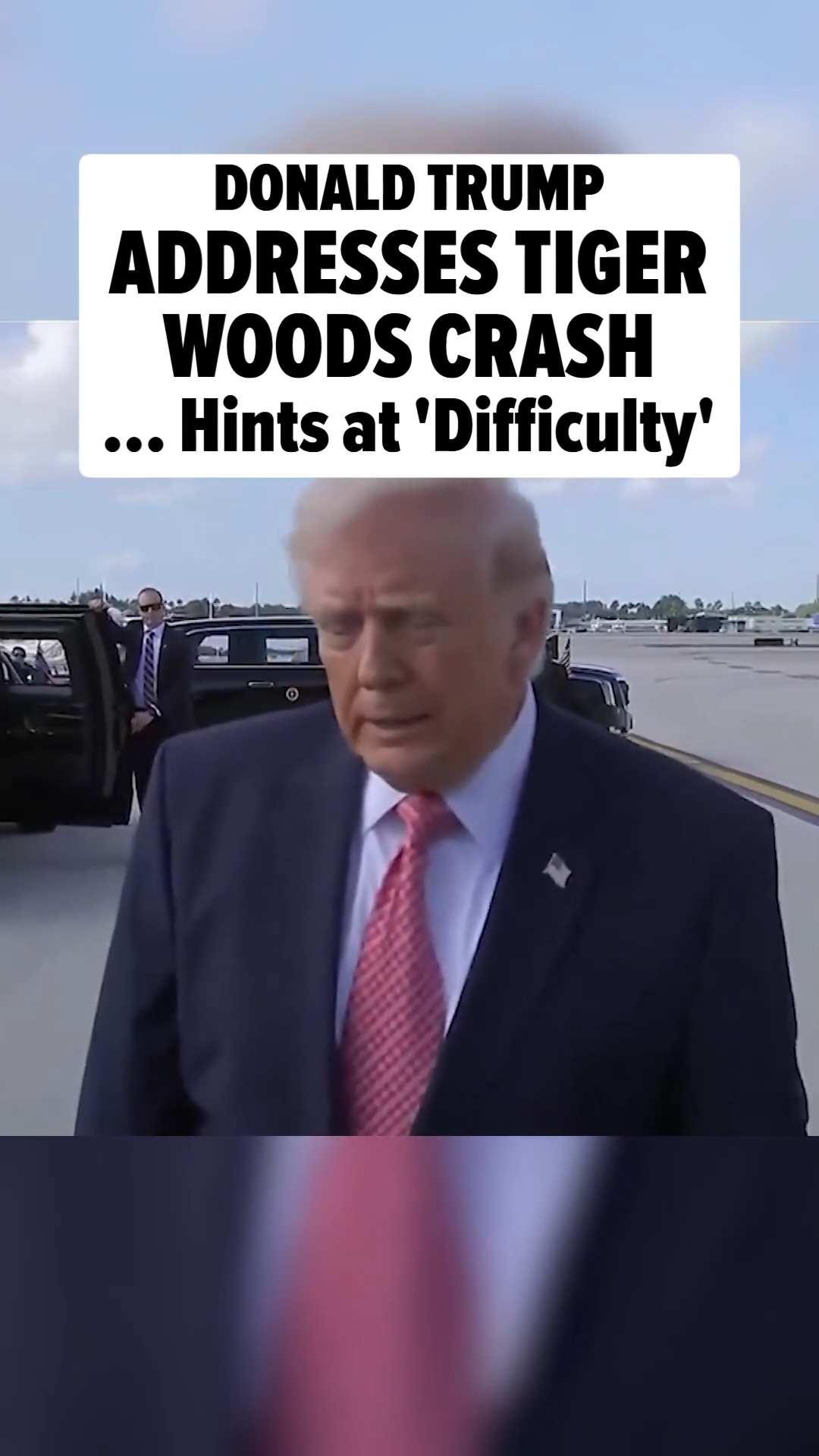 🗣️Donald Trump spoke out following Tiger Woods’ rollover crash.

The full story at the link in bio.