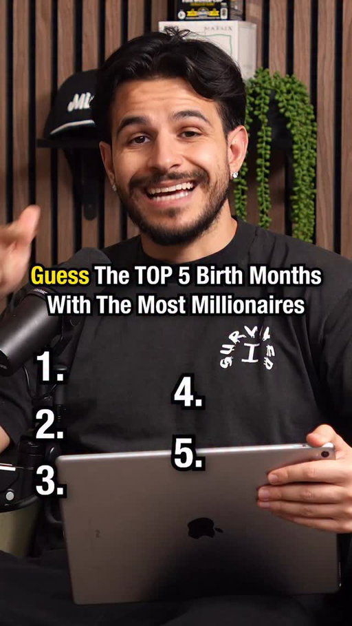 Top 5 Birth Months With The Most Millionaires 😳