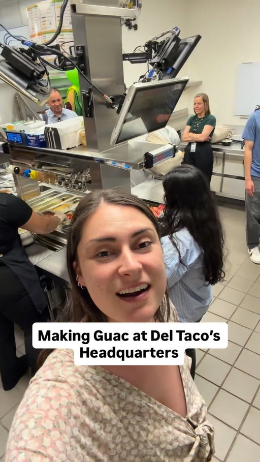@deltaco - $5 Epic Grilled Chicken Fresh Guacamole Burrito until April 1!!! 

Freeeshavacado! 

It’s been 10 years since that meme graced the internet. 

And Del Taco is celebrating by offering their Epic Grilled Chicken Fresh Guacamole Burrito for $5 until April 1st. This burrito is huge for this price.

I went to their headquarters for their celebration, and we did a fun little demonstration on how they make their guacamole at Del Taco. I was honestly impressed and surprised to learn how legitimately fresh it is. It’s just avocados, their pico de gallo, lime, and their proprietary seasoning. And they’re making it constantly. 

I got to go into their test kitchen and watch the items get made - the fresh guac gets stuffed into that burrito.

I also put guacamole in a quesadilla because they told me I could put it into anything I wanted, lol.

AAAND we tried the new Dubai Chocolate Shake, and it’s a winner.

Were you around for this meme?