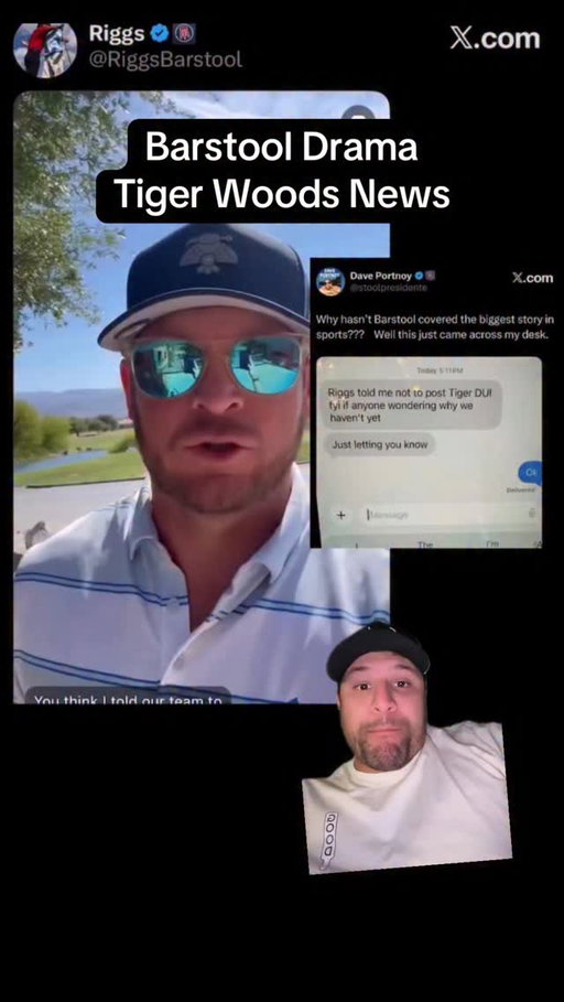 Barstool Drama Tiger Woods news… follow for more 

#reels #explore #tiger #barstool