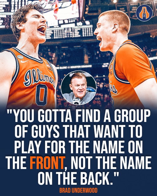 Brad Underwood knows for the #illini to advance, they have to play for the right reasons.