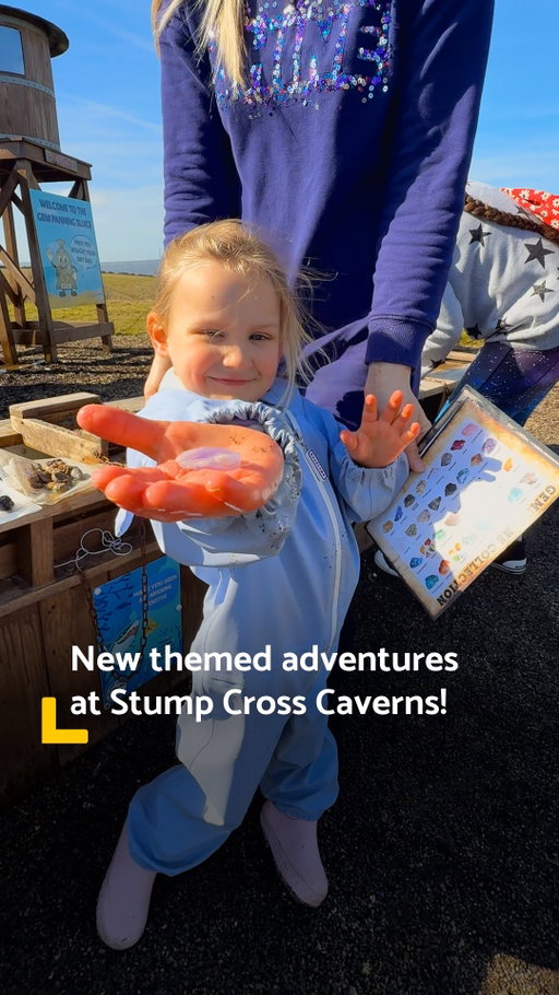 The ultimate family day out 🙌 just an hour from Leeds! 

This prehistoric cave system runs underneath Yorkshire’s rolling hills - and now Stump Cross Caverns has new themed adventures! 🦕

Head to the link in our bio 👆 to book your visit!

There’s loads to do here - as well as venturing through the ancient caves, plenty of discoveries are waiting above the surface 😯

@stumpcrosscaverns have three new gem bags to choose from in their popular Gem Panning experience! 💎 There’s Dragon and Unicorn bags or mine for rocks like obsidian with their ‘Cave Craft’ bag, based on a rather popular video game! ⛏️

Gem panning forms part of their ‘Discovery Days’ where young adventurers can also dig for fossils and explore the caves! 🔦

These new additions to Stump Cross Caverns are ready for families looking for an epic day out over Easter and beyond! 

#leeds #yorkshire #yorkshiredales #familydayout #caves