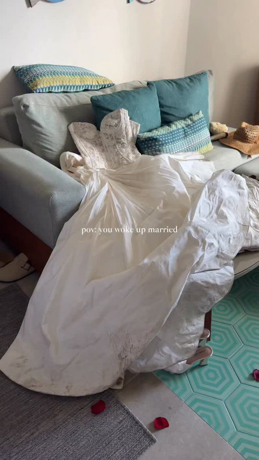 Waking up married💍 #2026bride #weddingdress #weddingmorning #postwedding #newlyweds