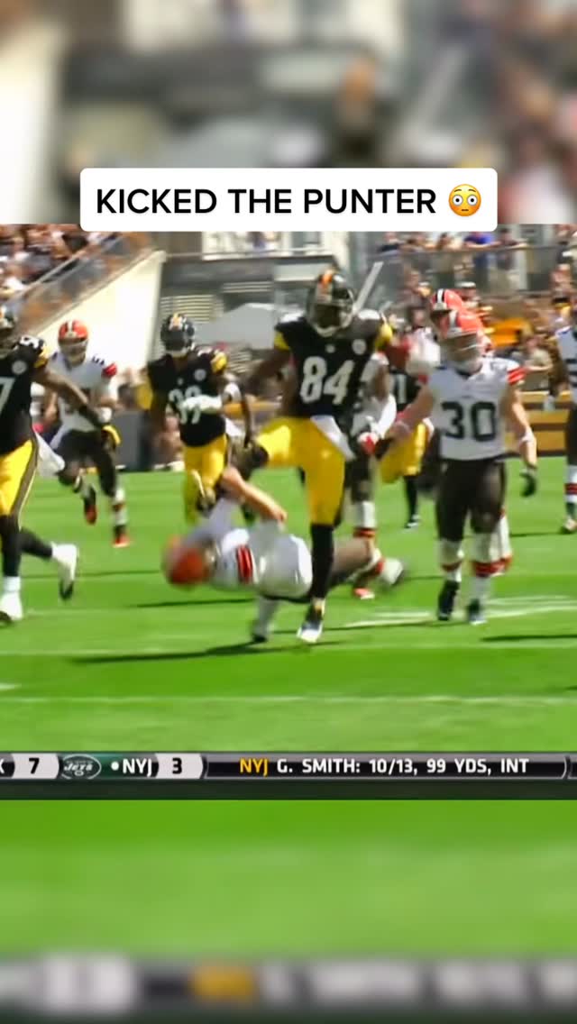 Did you realize this was the exact moment Antonio Brown snapped??

FULL MORTAL KOMBAT MODE

Bro went from WR1 to launching a flying kick at a punter like it was a finishing move 💀

Follow @fantasyfootball for the best news, highlights, memes and more!