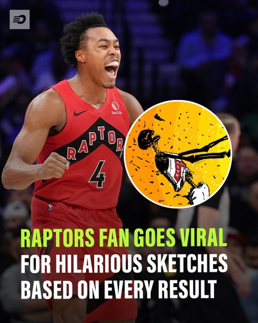 A graphic designer who goes by @aidenlising on X has been making sketches after every Raptors game, and they’ve caught a ton of attention online 🔥👏

📸 Aidenlising - X 
#raptors #toronto #nba