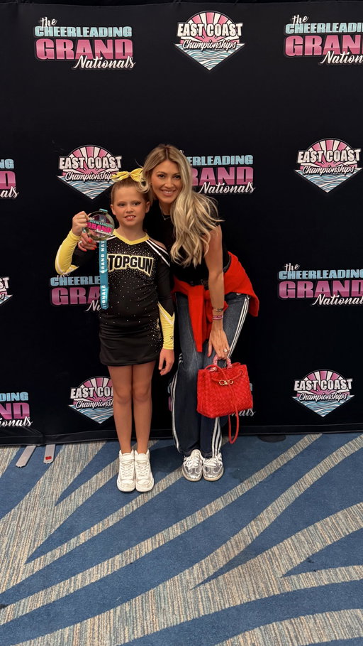 College scholarships better start funneling in #cheermom #brokebestie #topgunallstars