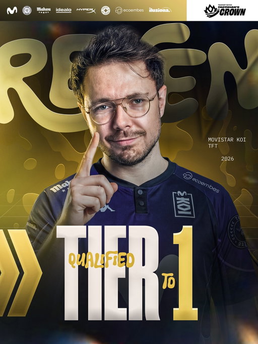 REVEN HA HECHO HISTORIA.

EL PRIMER JUGADOR ESPAÑOL EN JUGAR UN MUNDIAL DE TFT.

EL PRIMER JUGADOR ESPAÑOL EN CLASIFICAR A UNA FINAL DE UN MUNDIAL.

HONOR.