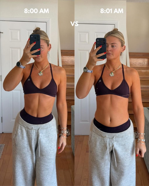 your reminder that social media is a highlight reeeeel 🌈🤸🏼‍♀️💌

be kind to yourself!!! you are seeing what people want you to see (guilty!!!) the best angle, the best lighting, the posed version, the good in their day!!!! 

it is okay and normal for your body to fluctuate, to bloat, and to not look perfect all the time. life is soo much more than caring about what you look like all the time 🫶🏼
 
if you want to create a sustainable + healthy lifestyle, go to the 🔗 in my bio for 1:1 coaching 🧚🏼‍♀️

#gymgirl #gyminspiration #fitness #reality #bodypositivity #selflove #motivation