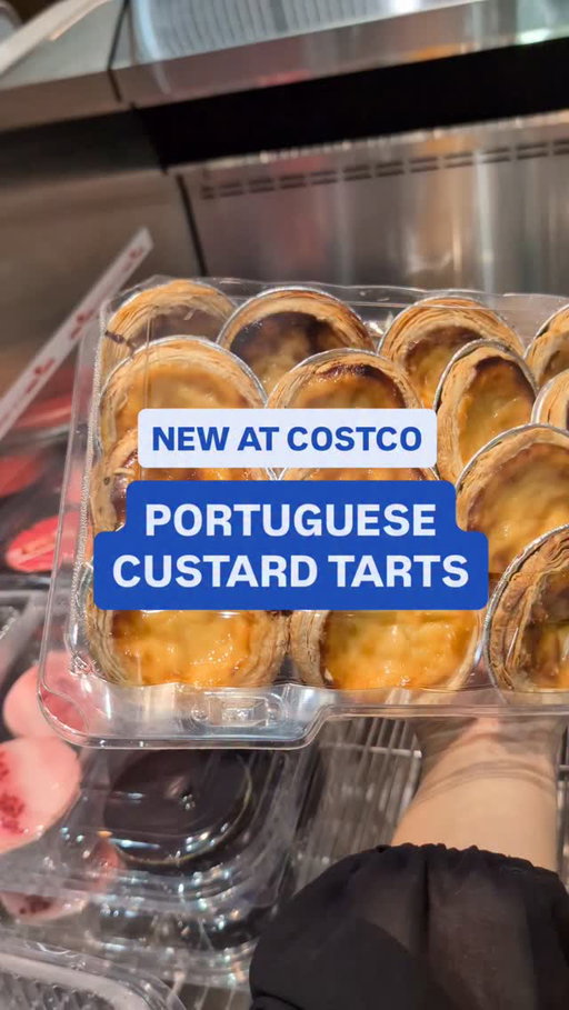 NEW ARRIVAL! Portuguese custard tarts 🤩
Is this going in your cart?

***
NOUVEAU!  Tartelettes portugaise 🤩
L’ajoutez-vous à votre panier? 

ITM. / ART. 1973669
Pack of 20 tarts for $12.99

#costco #costcocanada #treasurehunt
Product selection, services and pricing may vary by location. Visit your local Costco for details.
La sélection de produits, les services et les prix varient d’un entrepôt à l’autre. Pour en savoir plus, rendez-vous à votre entrepôt Costco.