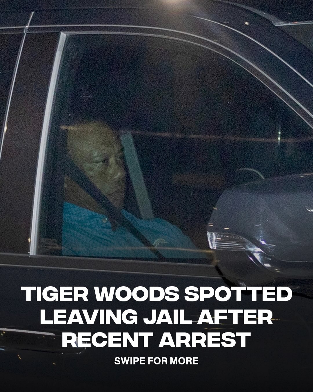 Photos of Tiger Woods leaving jail have been released after his arrest on suspicion of DUI following a car crash in Florida.

(📸: @gettyimages)