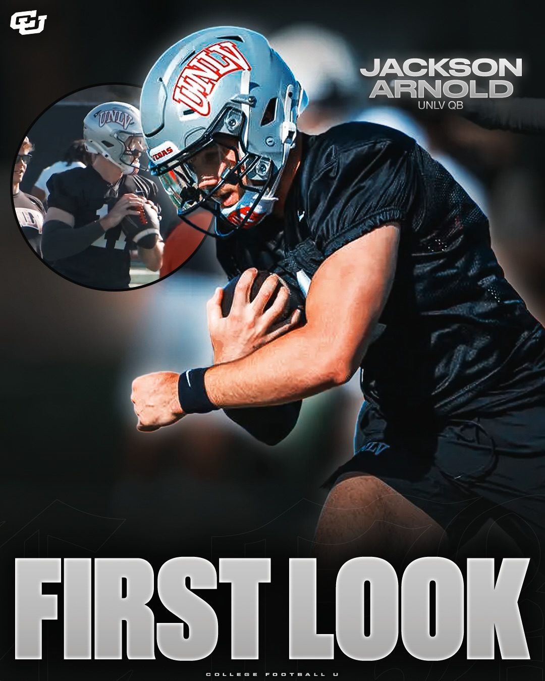 NEW: Jackson Arnold has started spring practice with his new team at UNLV🎰 

Arnold, a former 5-star recruit, has faced a challenging stretch over the past three seasons at Oklahoma and Auburn. During his time with the Tigers, he was eventually benched in favor of backup Ashton Daniels before entering the transfer portal.

Across his career at Oklahoma and Auburn, Arnold has totaled 3,293 passing yards and 22 touchdowns.

He is expected to compete for the starting quarterback role with Alex Orji.

Thoughts? ⬇️ videos (via PalomaVillicana/X)