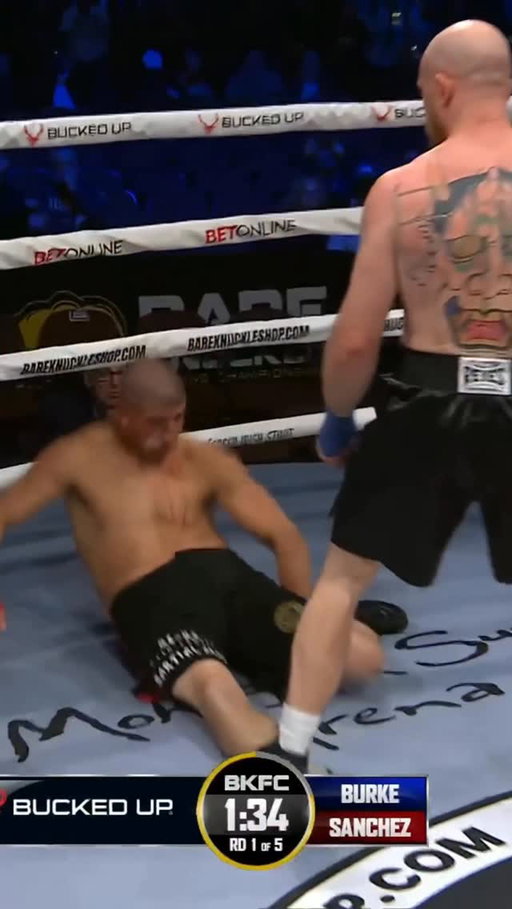 KO’D INTO THE ROPES 😱 DAVID BURKE SECURES a KO 30 SECONDS INTO RD 1 🤯🫨

#BKFCMOHEGANSUN3 | Live NOW on BKFC+ | Presented by @Etemi_Law