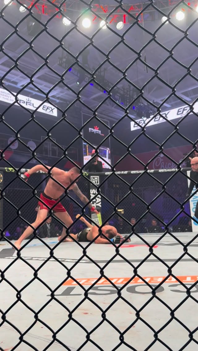 JOSH FREMD OH MY! LIGHTS OUT 🤯

@joshfremdmma sleeps Jarrah Al Silawi in the third round! 

#PFLPittsburgh | LIVE NOW ON ESPN APP | MAIN CARD 10PM ON ESPN 2 | UPMC Events Center | Pittsburgh, PA