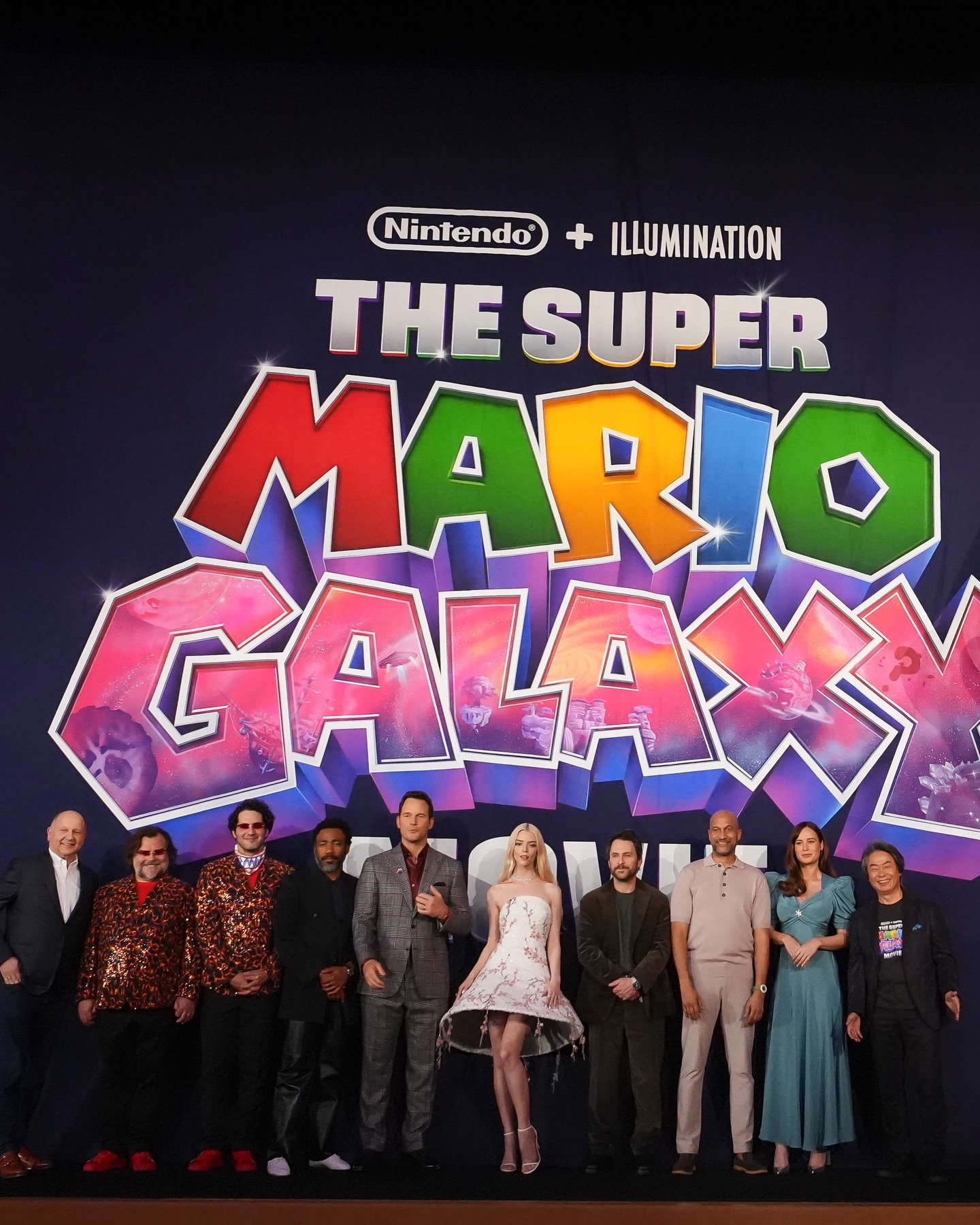 All powered up for the premiere. Swipe to check out the launch of The Super Mario Galaxy Movie, only in theaters Wednesday.