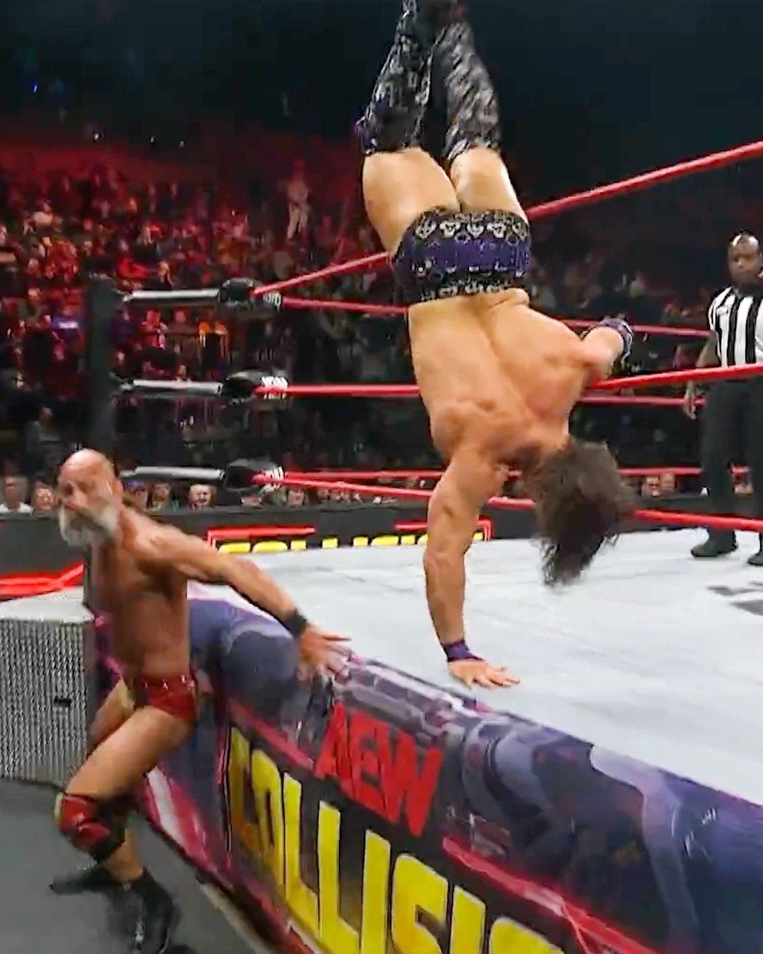 @The_Ace_Austin’s rare combination of power and agility is on full display! 🔥

#AEWCollision is LIVE on TNT & streaming on HBO MAX!