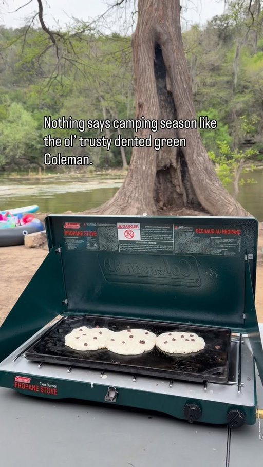 IYKYK these are the dinosaurs of camping. Tried and true. Who needs all the other fancy options when this guy is still kicking it for years to come? 

@colemanusa camp stove, camp season