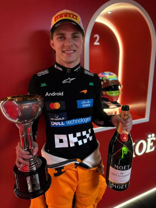 First laps, first trophy