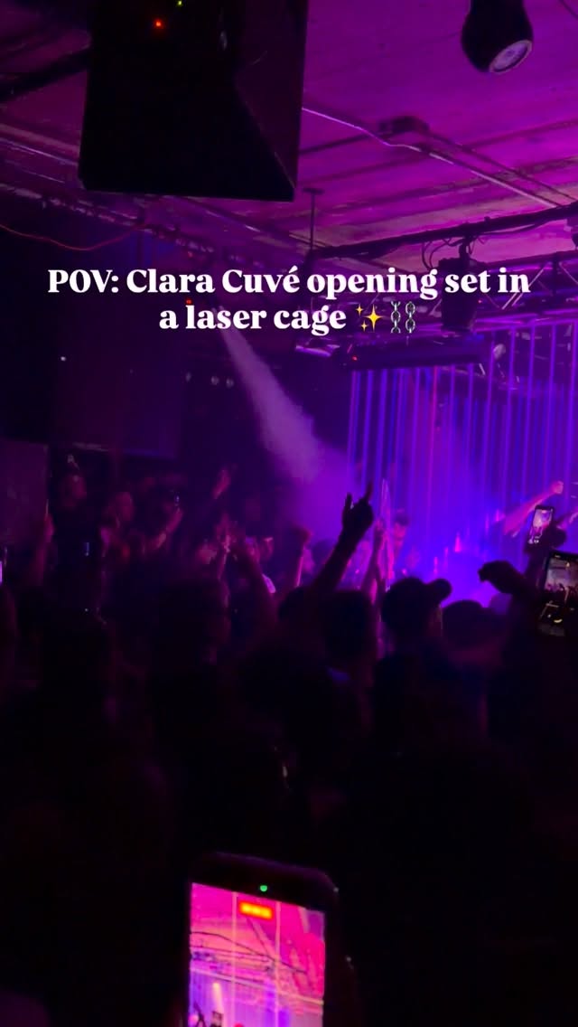 The queen Clara Cuvé at Saint Catherine Hall, Montréal 🖤🔥 for her North America tour. The DJ booth was a full laser cage ^^ the visuals were unreal ✨⛓️

#rave #techno #hardtechno #djs #technolovers