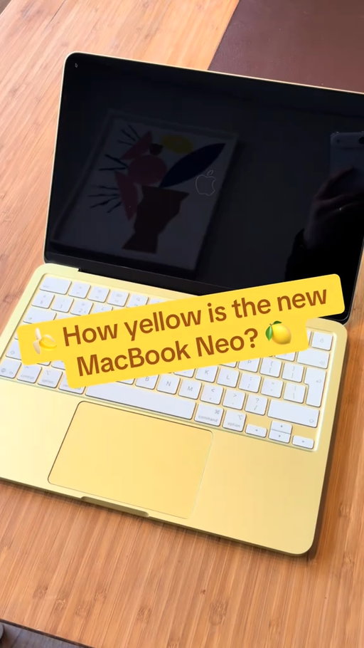 How Yellow is the new MacBook Neo?