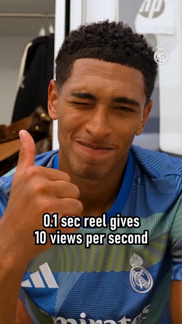 ♾️ Un reel de 0.1 seg da 10 vistas por segundo.