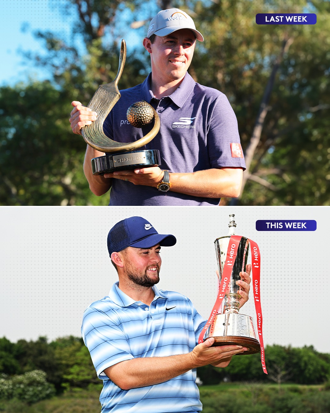 Alex Fitzpatrick and Matt Fitzpatrick become the first siblings to win in successive weeks on the DP World Tour and the @pgatour 🤝
#HeroIndianOpen