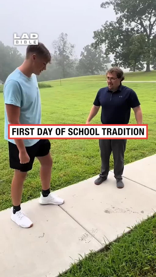 First Day of School Tradition 🥺⁠
⁠
(🎥: TT/ dannysdadbodgarage)
