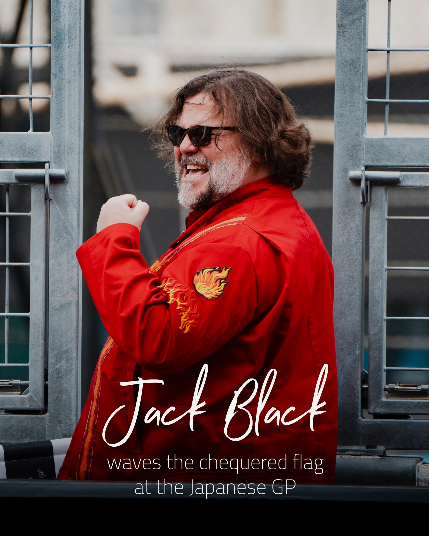 Grins from ear to ear, Jack Black closes out the Japanese Grand Prix on the chequered flag in style.

#F1PaddockClub #F1 #JapaneseGP