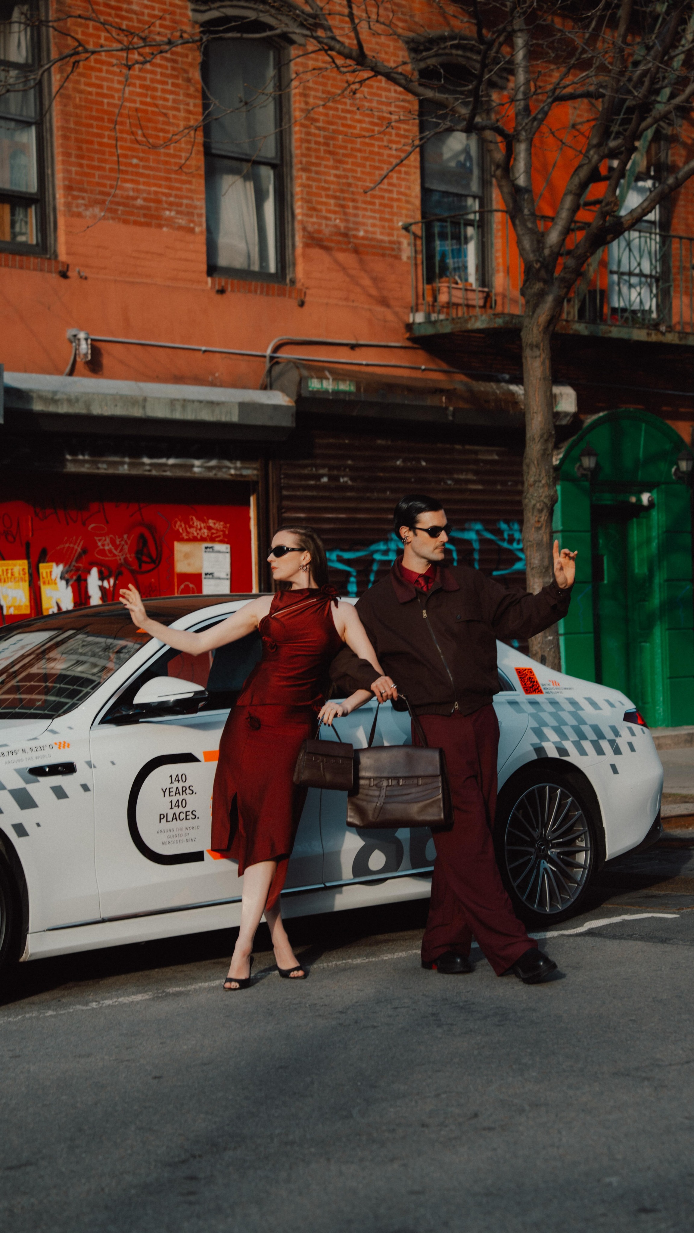 So happy to have been chosen to represent New York as one of the 140 stops on @MercedesBenz’s world tour with the S-Class. Follow us around town 👩🏻‍🦰👨🏻. #MercedesBenz #140years #ad