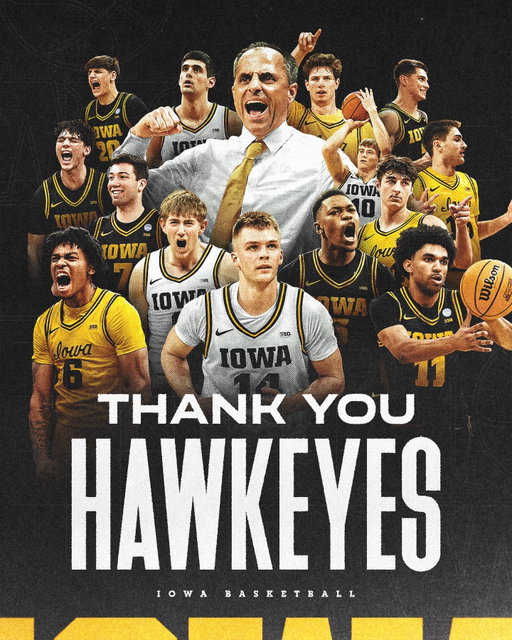 What a ride this year has been. 

Thank you, Hawkeyes 💛🖤