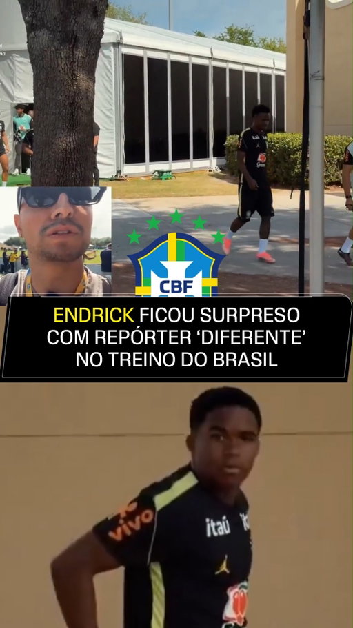 E quando o amigo vive um dia de repórter? HAHAHAHAHAHAH 

O Coringa foi acompanhar o treino da seleção brasileira e fez isso aí com o Endrick! Legal demais kkkkkkkkkkk

(via LOUD Coringa/YouTube)

#brasil #endrick #selecao