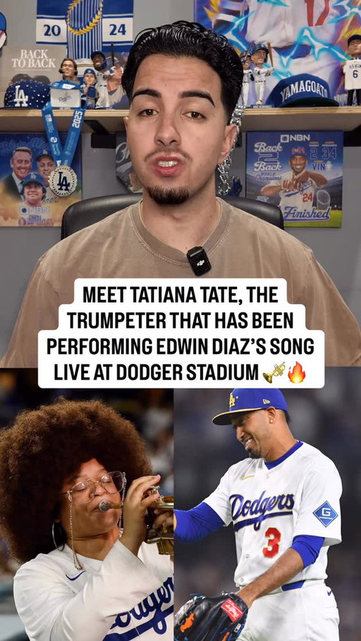 A new trumpet player has been performing Edwin Diaz’s walkout song live in his first two games at Dodger Stadium and her name is Tatiana Tate 🎺

Her story is incredible @ttatemusic 

Shot by Noe Sanchez, @noisebynoel 🔥

#losangeles #dodgers #music #dodgerstadium