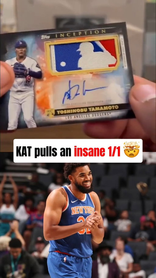@karltowns plucked this GEM💎 

#karlanthonytowns #sportscards #baseballcards #topps #mlbcards