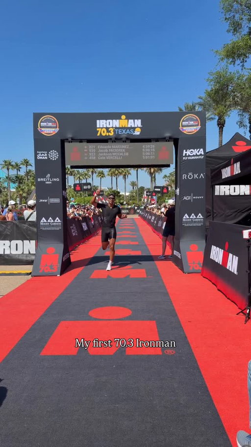 My first 70.3 @ironmantri 

What an unreal experience. 

Final time: DQ 

I crossed the finish line at 5:01:52, but it should have been 5:03:52 because I got a 2 min penalty while on the bike for drafting. 

I ended up missing the penalty zone tent and thought the 2 mins would be added to my final time, but it wasn’t. 

These are some of the learning curves when doing a new sport and I love it because it shows that I’m a beginner with a lot to learn and this is also a reminder to read the athletes manual. 

It’s unfortunate that I got DQ from the race, but it’s a mistake that I can learn from for future races. 

Regardless, I’m proud of the effort and truly enjoyed the experience. 

I felt much better in the swim than I did a few weeks ago at my first triathlon. 

I wanted to get sub 5-hours and plenty of people said it was a crazy goal especially with how bad I swim, but we were close even with a short training block. 

I’m excited for the next one @ironmanamericas