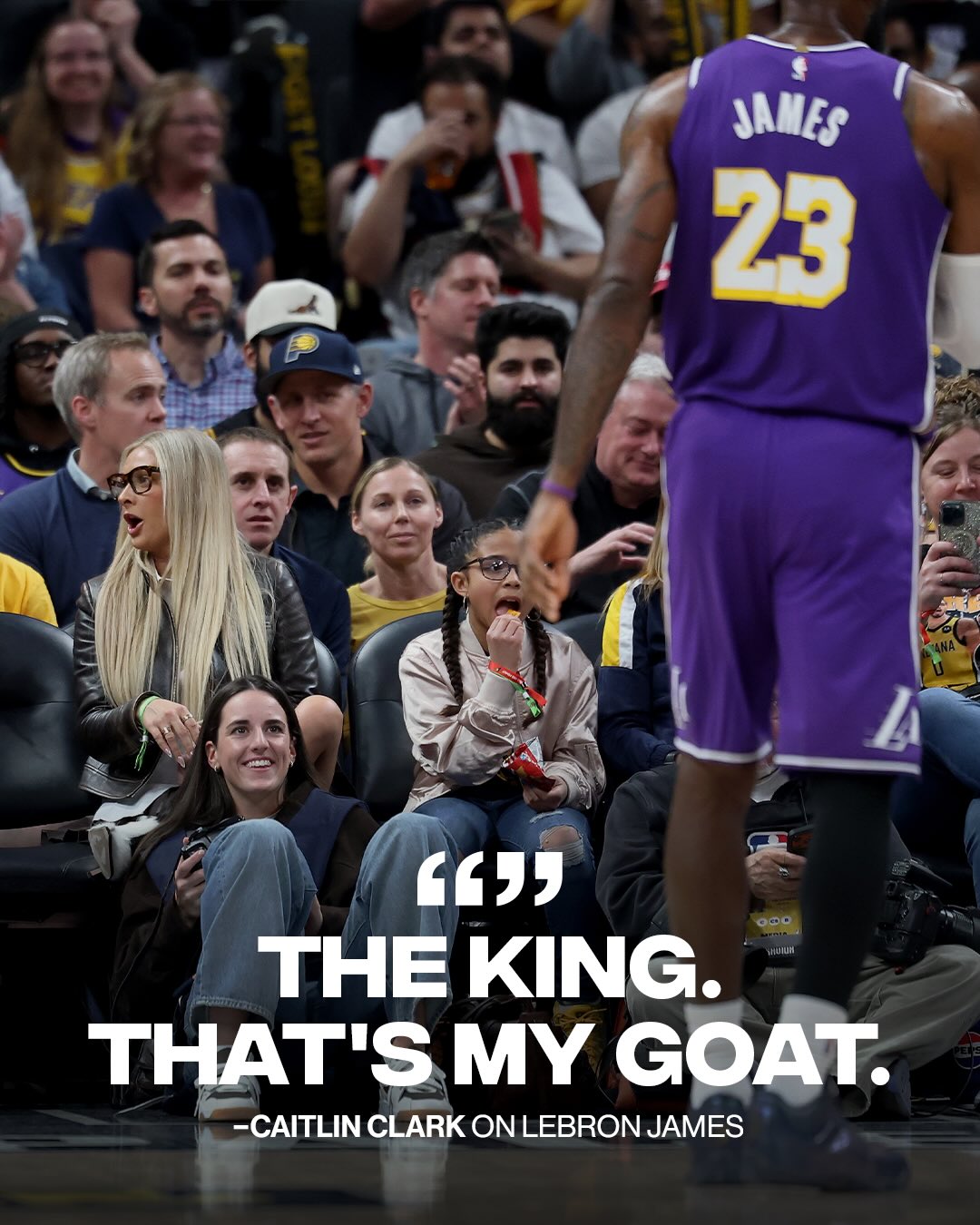Caitlin Clark straight up said it 🗣️Bron’s her GOAT

(via @nbaonnbc)
