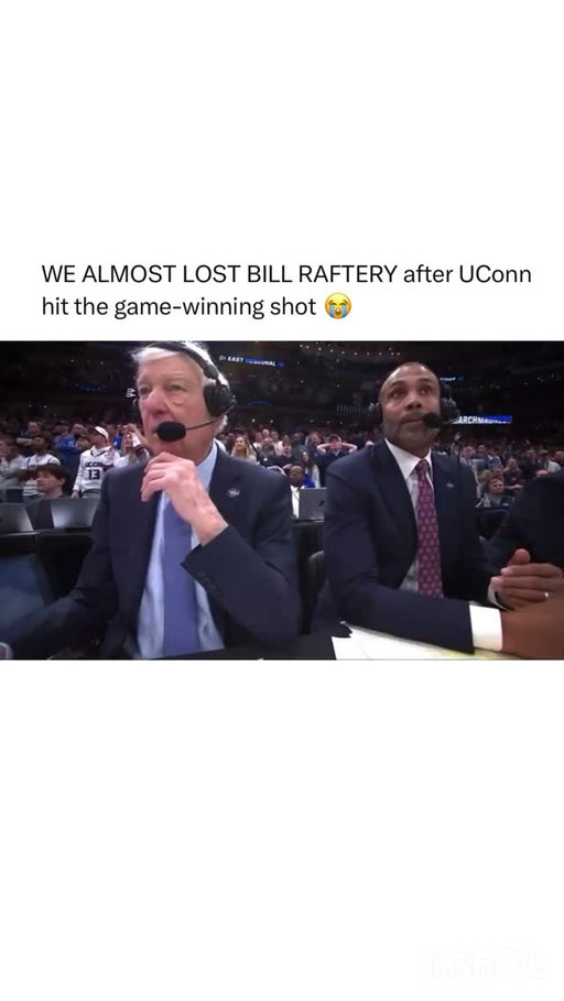 When Bill Raftery saw that shot drop for UConn Huskies over Duke Blue Devils, you already knew chaos was coming. The voice cracked, the energy spiked, and suddenly it wasn’t just a call—it was a moment. That signature excitement turned a buzzer-beater into something you felt through the screen.

As the ball splashed through the net, Raftery went full vintage mode—no filter, pure emotion, and absolute disbelief. It’s the kind of reaction that makes college basketball different. You’re not just watching a game, you’re riding every second with legends on the mic who love it just as much as the players on the court.

That’s why moments like this stick forever. The shot was cold-blooded, but the call? Legendary. Raftery didn’t just narrate history—he amplified it, giving that UConn dagger over Duke a soundtrack fans won’t forget anytime soon.

Follow US (@jukedly) for more football videos! 🏈