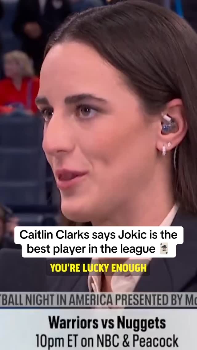 Caitlin Clark is a huge Nikola Jokic supporter 🙌

(🎥: NBC Sports)