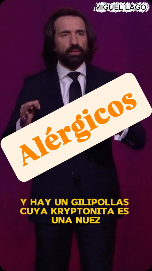 Sigo compartiendo stand-up con vosotros. De nuevo dos minutos. Hoy sobre los alérgicos.

(Si a alguien le ofende esta ficción ruego dirija sus quejas a los guionistas de “Mi chica” y la muerte por alergia a las abejas de Makaulay Kulkin)